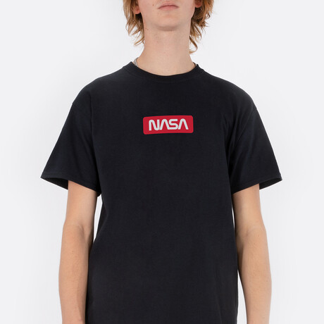 Red NASA Tag T-Shirt // Black (Small)