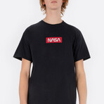 Red NASA Tag T-Shirt // Black (Small)