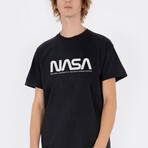 Black NASA Worm Definition T-Shirt // Black (Small)