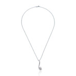 14K White Gold Diamond Necklace // 16" // Pre-Owned