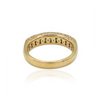 18K Rose Gold Diamond + Emerald Ring // Ring Size: 7.5 // Pre-Owned