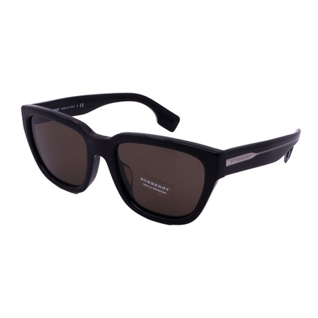 Burberry // Unisex BE4277-37583 Square Sunglasses // Black + Brown