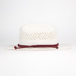 Cowboy Patterned Hat // White (XL)