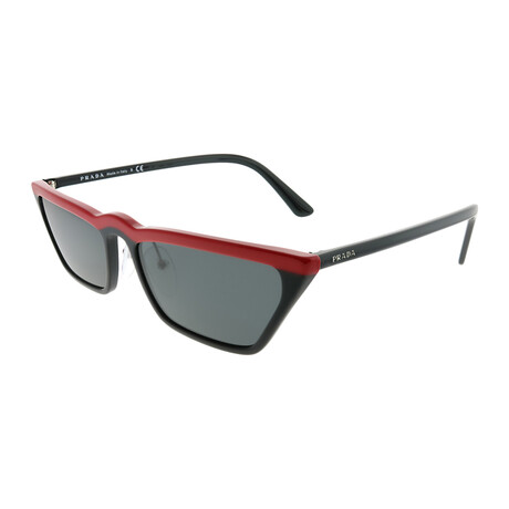 Women's PR20VS-1AB5O056 Sunglasses // Red + Black + Gray