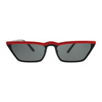 Women's PR20VS-1AB5O056 Sunglasses // Red + Black + Gray