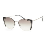 Women's PR59VS-4315O064 Sunglasses // Silver + Black + Ivory + Gray