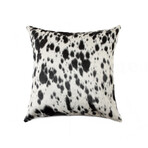 Torino S & P Cowhide Pillow // 18" X 18" (S&P Black + White)