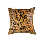 Torino Togo Cowhide Pillow // 18" X 18" (Leopard)