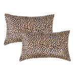 2-Pack Torino Togo Cowhide Pillow // 12" X 20" (Leopard)