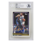 Alonzo Mourning // Signed Charlotte Hornets 1992-93 Topps GOLD Rookie Card #393 (Beckett Encapsulated)