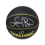 Larry Bird // Signed Spalding Elevation Black Basketball