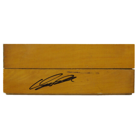 Dominique Wilkins // Signed  8x3 Basketball Court Floor Piece