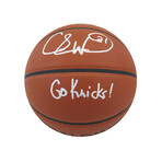 Charlie Ward // Signed Spalding Ultimate NBA Basketball // "Go Knicks" Inscription