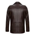 Hunter Leather Jacket // Brown (3XL)