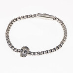 Dell Arte // Stainless Steel Link Chain Bracelet // Silver