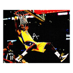 Lamar Odom // Signed Lakers Dunk Action 8x10 Photo