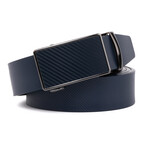 Tyson Ratchet Dress Belt + Click Sliding Buckle // Navy