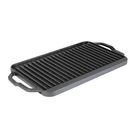 Lodge 20" x 10" Chef Style Rectangular Reversible Grill + Griddle