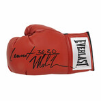 Mike Tyson & Lennox Lewis // Signed Everlast Red Boxing Glove
