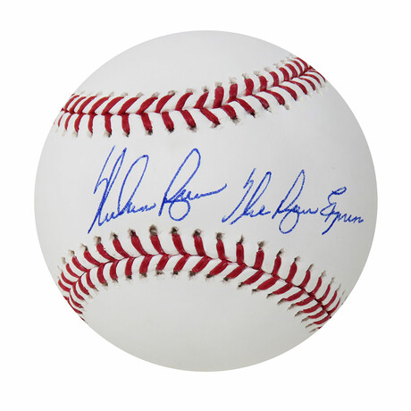 Nolan Ryan // Signed Rawlings Official MLB Baseball // "The Ryan Express" Inscription