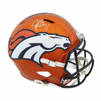 John Elway // Denver Broncos // Signed Flash Riddell Full Size Speed Replica Helmet
