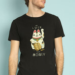 Money Cat T-Shirt // Black (Small)