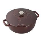 Essential French Oven + Rooster Lid // 3.75 qt. (Dark Blue)