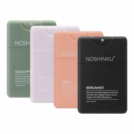 Refillable Pocket Sanitizer // Discovery 4-Pack // 0.60 oz Each