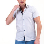 European Premium Quality Short Sleeve Shirt // Bright White (L)