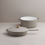 Milo By Kana // 3-Piece Cookware Set // Pebble