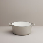 Milo by Kana // Mini Dutch Oven // 3.5 Qt // Pebble + Gold