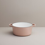 Milo by Kana // Mini Dutch Oven // 3.5 Qt // Dusty Pink + Gold