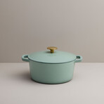 Milo by Kana // Mini Dutch Oven // 3.5 Qt // Eucalyptus + Gold