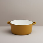 Milo by Kana // Classic Dutch Oven // 5.5 Qt // Dijon + Gold