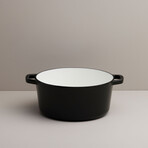 Milo by Kana // Classic Dutch Oven // 5.5 Qt // Gloss Black + Gold