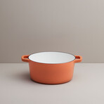 Milo by Kana // Mini Dutch Oven // 3.5 Qt // Fresh Terracotta + Gold