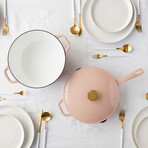 Milo By Kana // 3-Piece Cookware Set // Dusty Pink