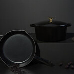 Milo By Kana // 3-Piece Cookware Set // Glossy Black