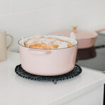 Milo by Kana // Classic Dutch Oven // 5.5 Qt // Dusty Pink + Gold