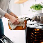 Milo by Kana // Classic Dutch Oven // 5.5 Qt // Dijon + Gold