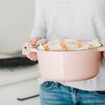 Milo by Kana // Classic Dutch Oven // 5.5 Qt // Dusty Pink + Gold