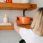 Milo by Kana // Classic Dutch Oven // 5.5 Qt // Fresh Terracotta + Gold