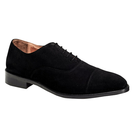 Clinton Cap-Toe Oxford // Black Suede (US: 7)