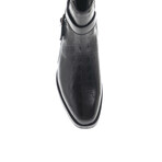 Logan Crocodile Detail Boots // Black (Euro: 40)
