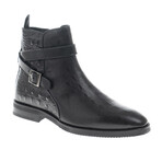 Logan Crocodile Detail Boots // Black (Euro: 40)
