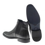 Ezra Crocodile Patterned Boots // Black (Euro: 40)