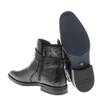 Logan Crocodile Detail Boots // Black (Euro: 40)