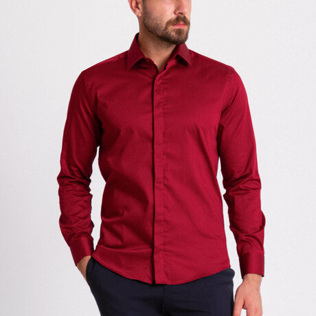 Lewis Shirt // Claret Red (S)