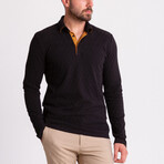 Reid Polo Neck Jumper // Black (XL)