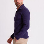 Reid Polo Neck Jumper // Dark Blue (XL)